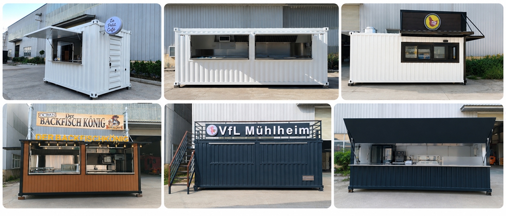 Various shipping container kitchen